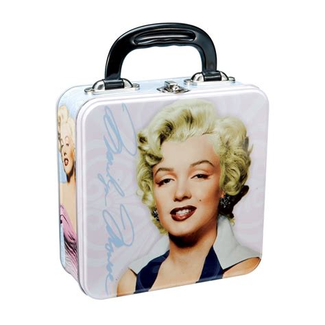 marilyn monroe metal lunch box|Marilyn Monroe Tote In Collectible Metal Lunchboxes (2000.